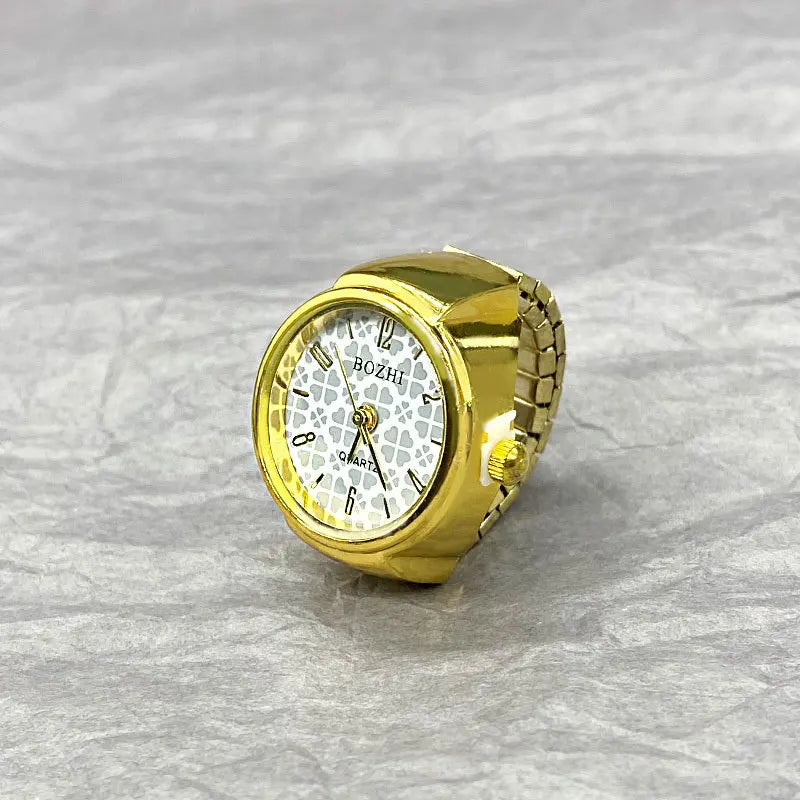 Creative Finger Watch Ring – Vintage Quartz