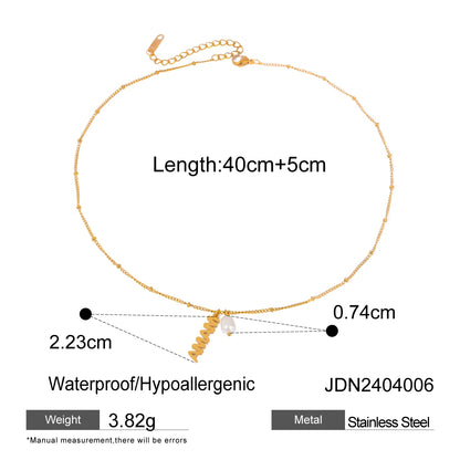 Openable Envelope Pendant Necklace – Collarbone Chain