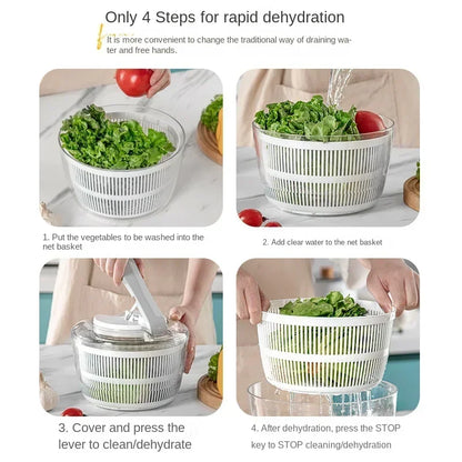 3 Liters Multifunctional Vegetables Salad Spinner