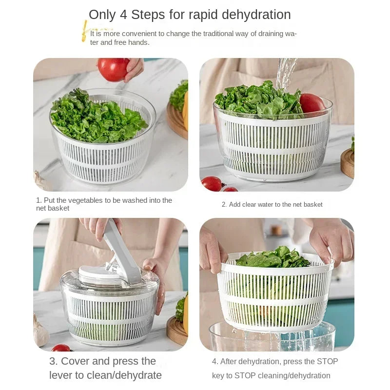 3 Liters Multifunctional Vegetables Salad Spinner