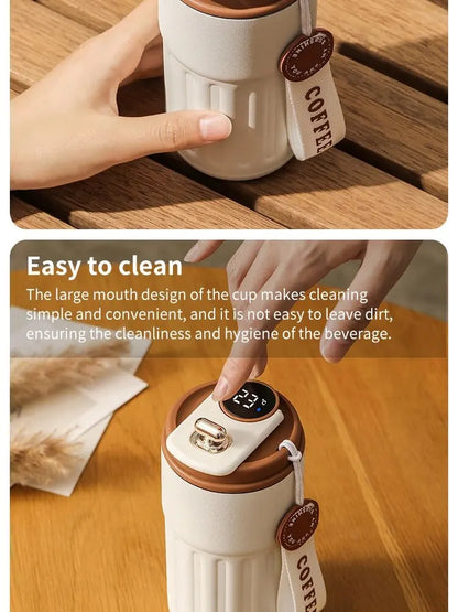 Smart Temperature Display Insulated Coffee Cup