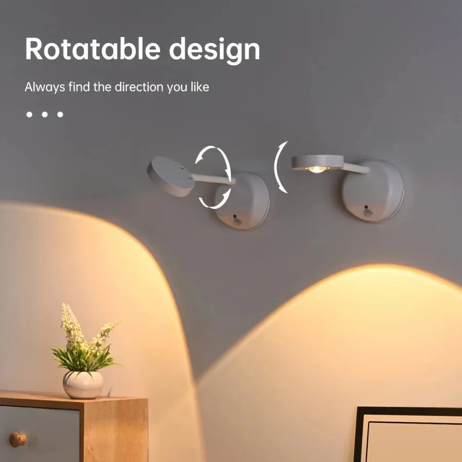USB Rechargeable Intelligent Human Sensing Wireless Wall Light