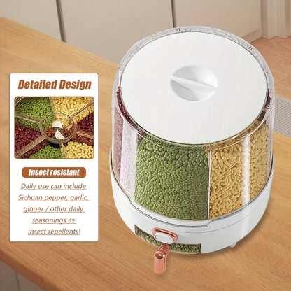 360° Rotating Airtight Food Storage Container