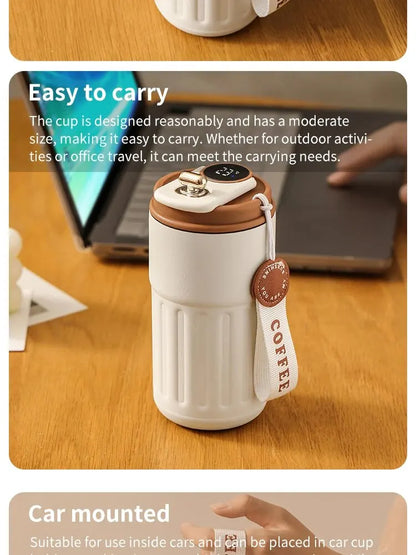 Smart Temperature Display Insulated Coffee Cup