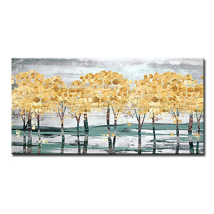 Palette Knife Tree Oil Painting on Canvas
