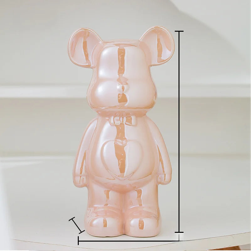 17/27/cm Aesthetic Bear brick Ceramic Staute