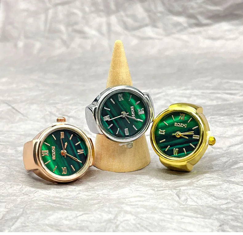 Creative Finger Watch Ring – Vintage Quartz