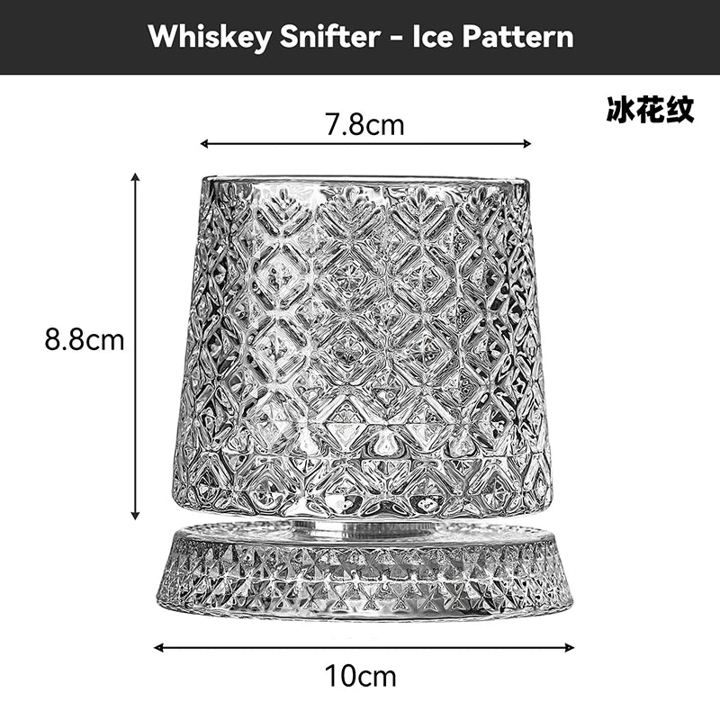 360° Rotating Crystal Whisky Glass