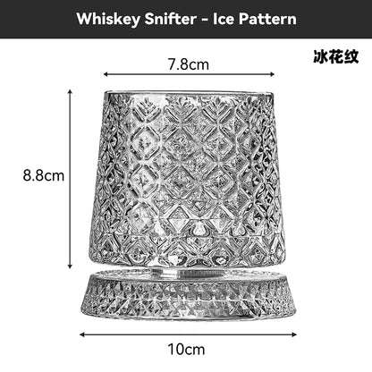 360° Rotating Crystal Whisky Glass