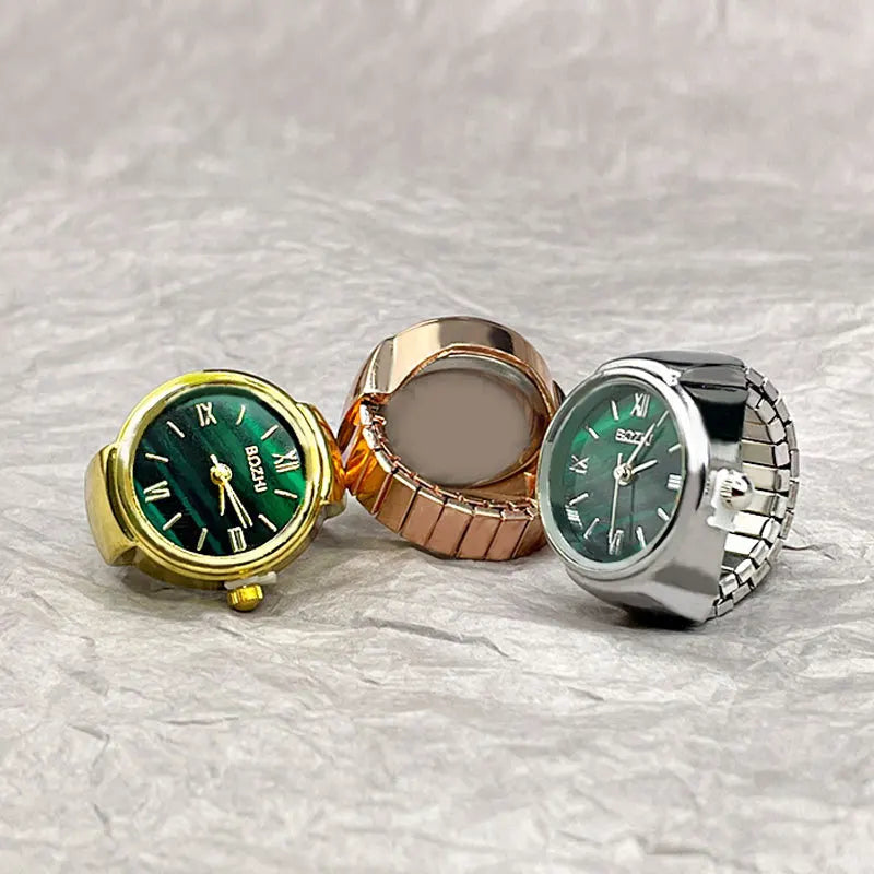 Creative Finger Watch Ring – Vintage Quartz