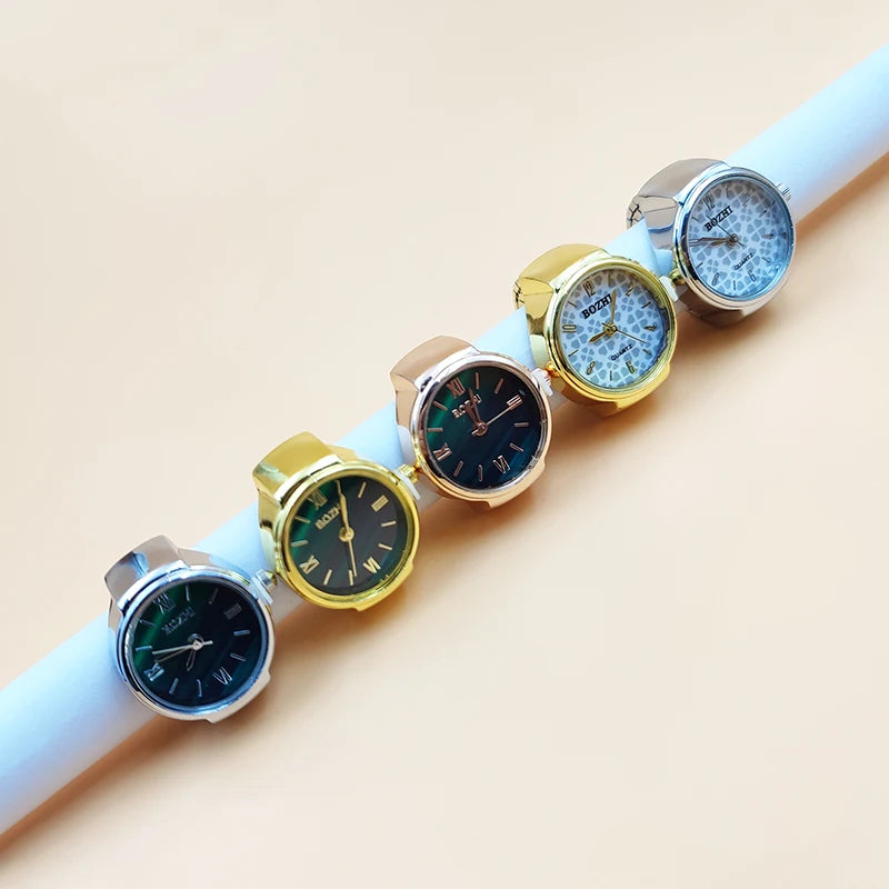 Creative Finger Watch Ring – Vintage Quartz