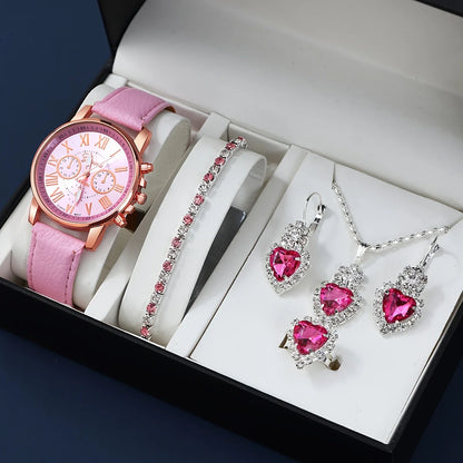 Fashion Quartz Watch & Jewelry Set