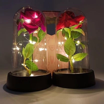 Colorful Luminous Eternal Rose Ornament