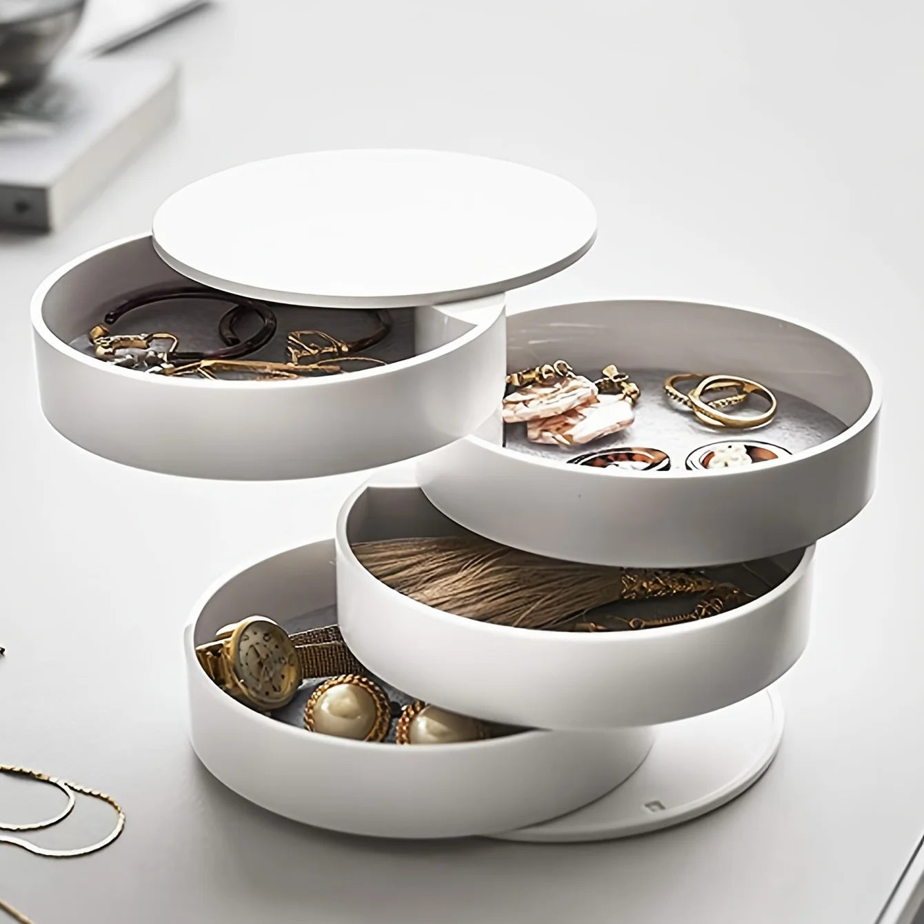 Rotating Multi-layer Desktop Storage Box