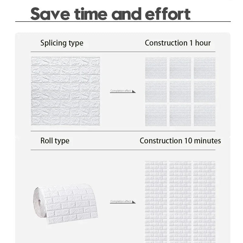 70cmx1/5/10m 3D Wallpaper Decoration