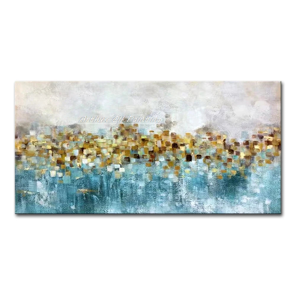 Palette Knife Tree Oil Painting on Canvas