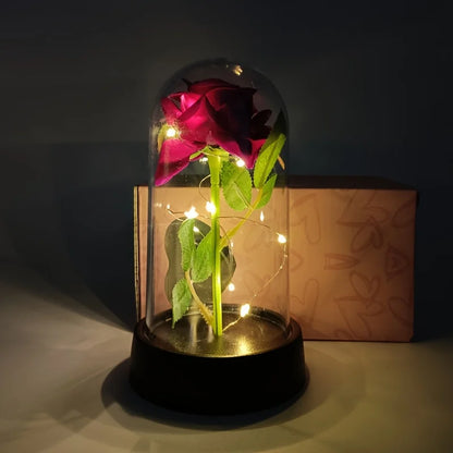 Colorful Luminous Eternal Rose Ornament