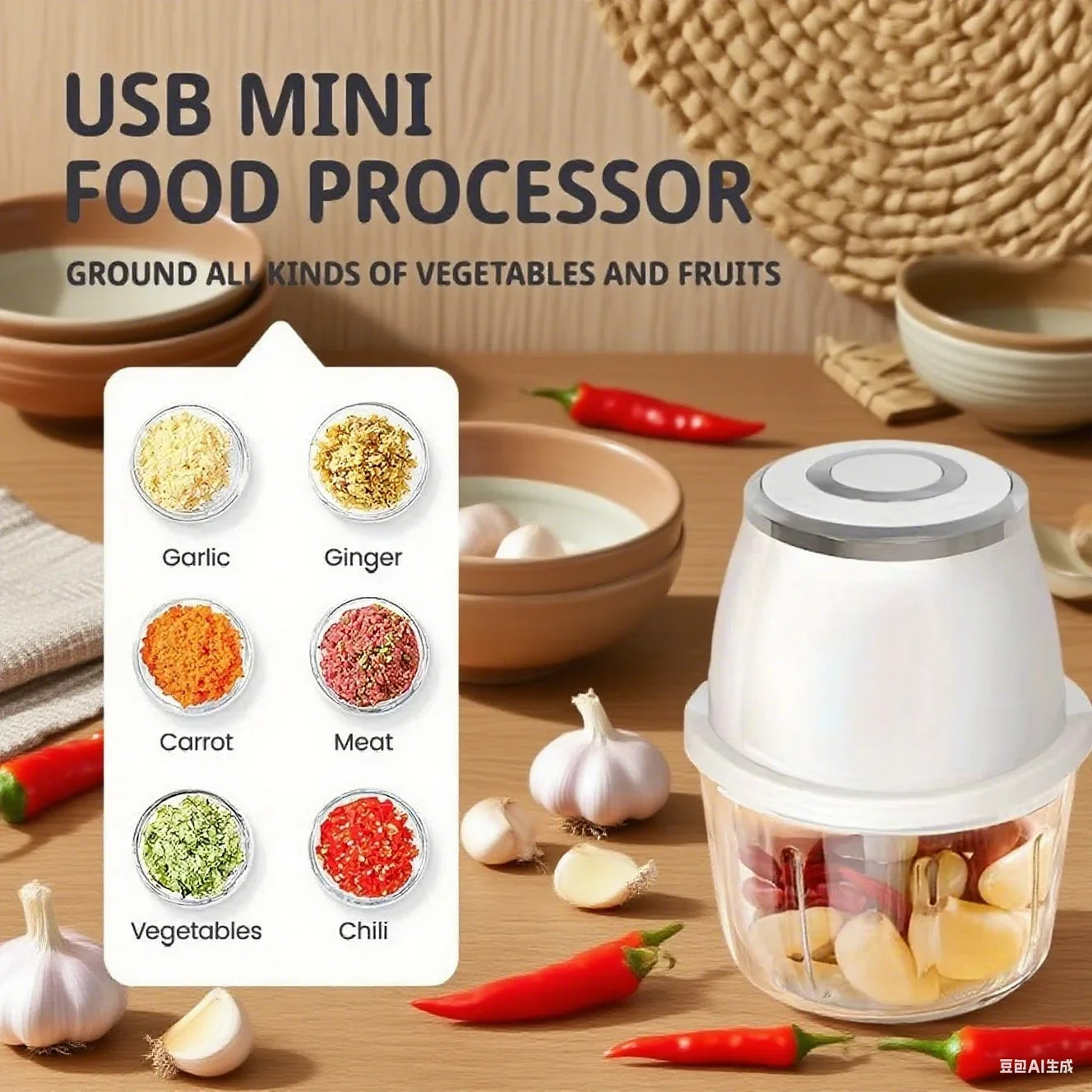 350ML Food Chopper