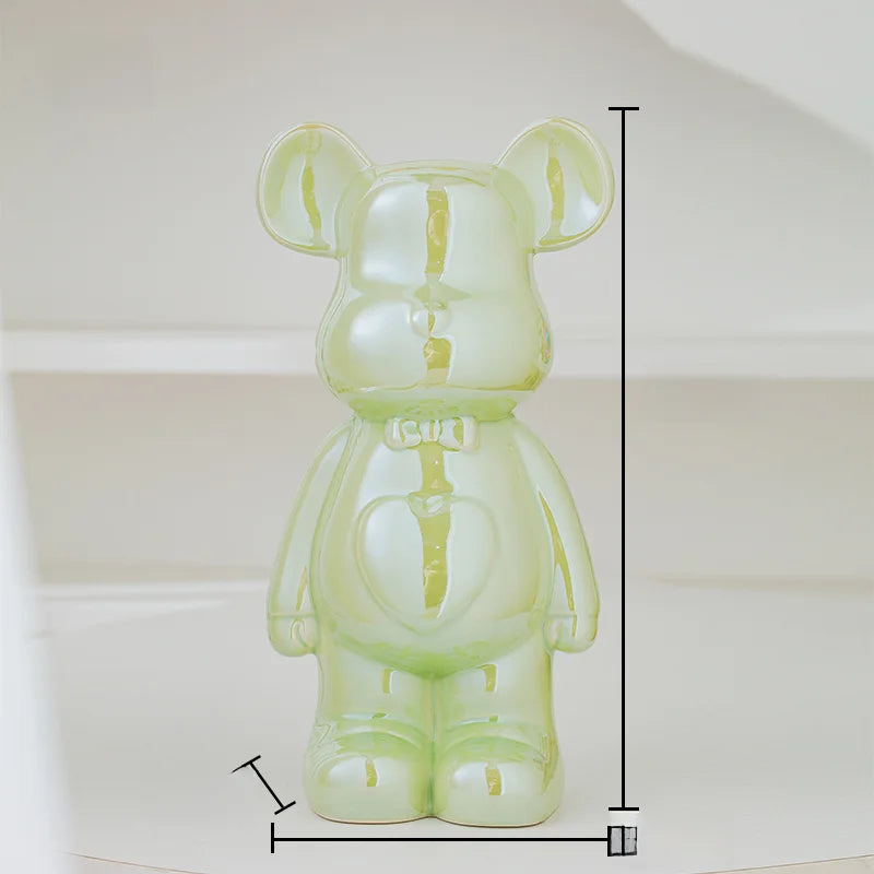17/27/cm Aesthetic Bear brick Ceramic Staute
