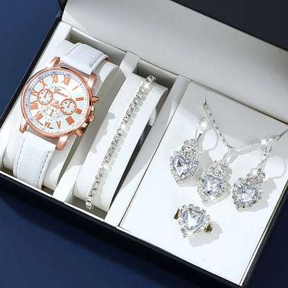 Fashion Quartz Watch & Jewelry Set