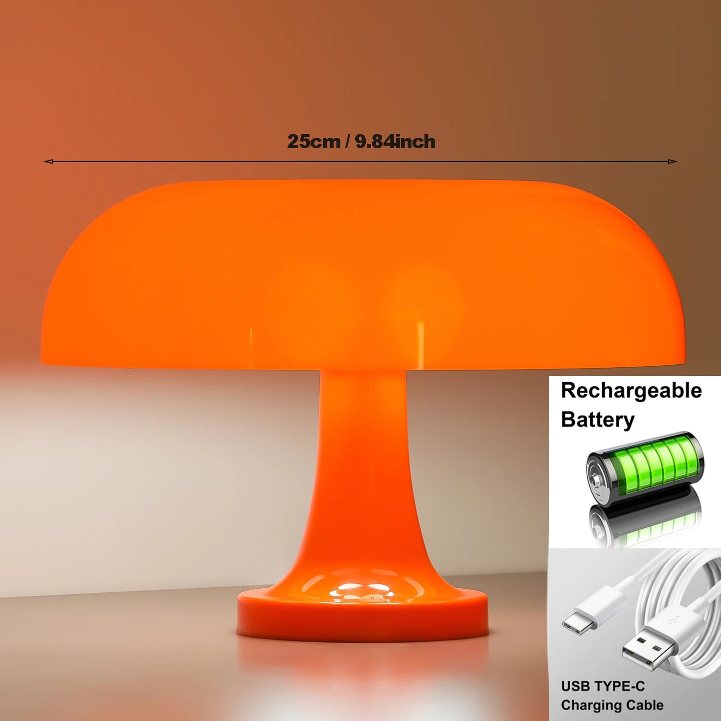 Mushroom table lamp