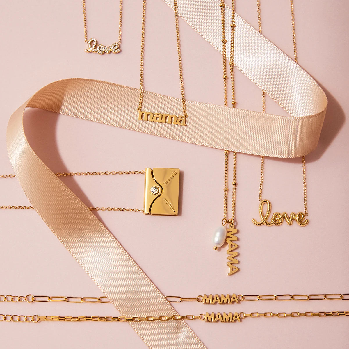 Openable Envelope Pendant Necklace – Collarbone Chain