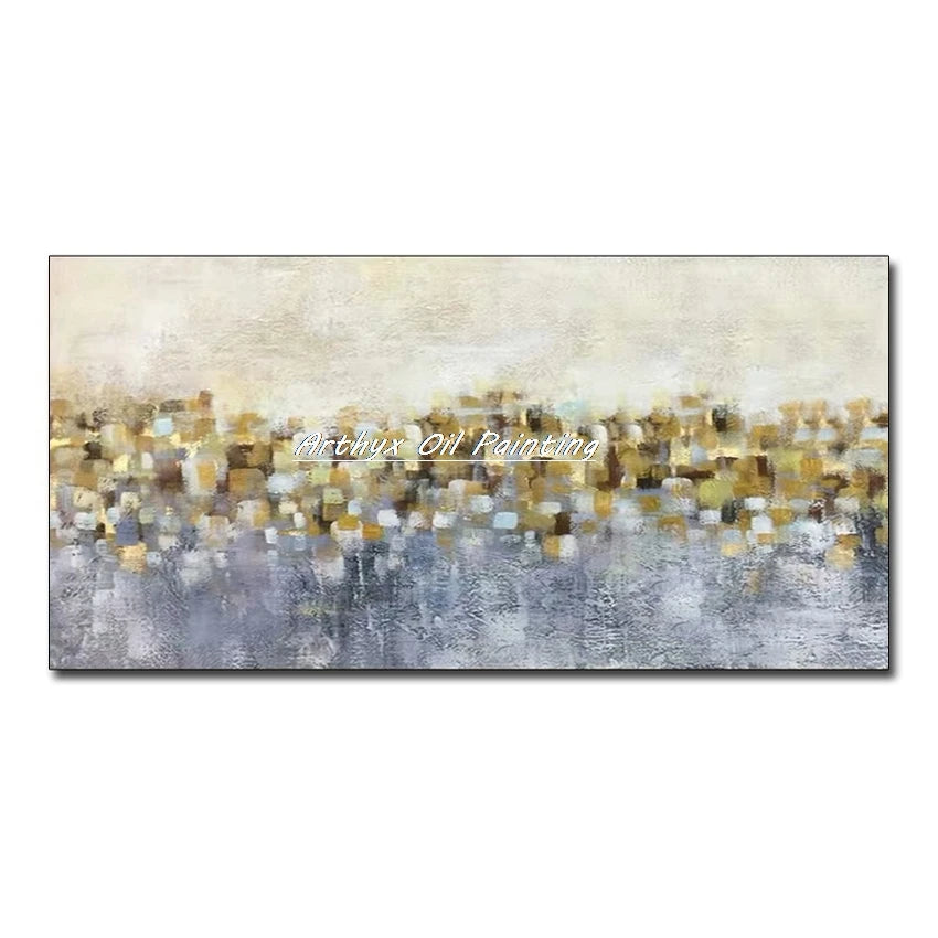 Palette Knife Tree Oil Painting on Canvas