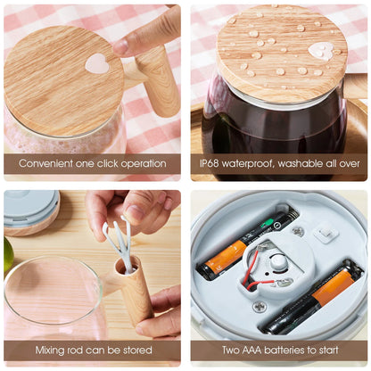 400ML Self-Stirring Electric Mug – High-Speed Mixing