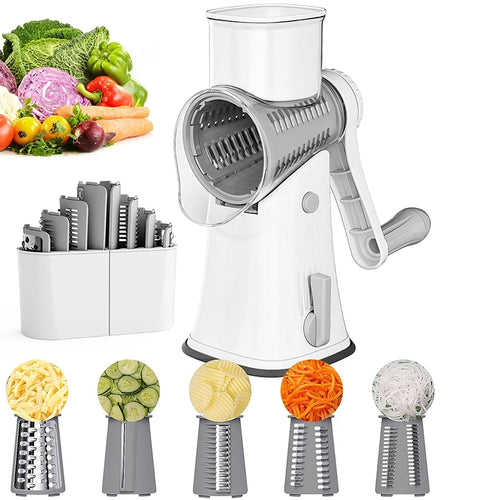 5 in 1 Rotary Cheese Grater Shredder
