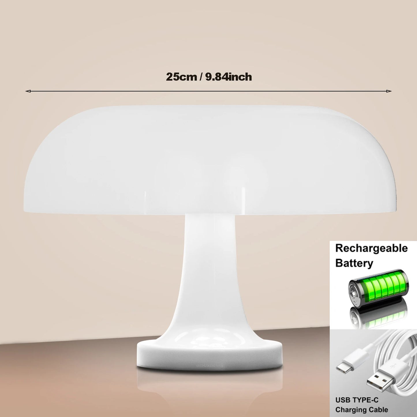 Mushroom table lamp