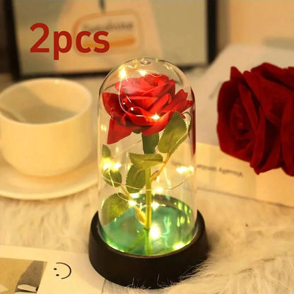 Colorful Luminous Eternal Rose Ornament