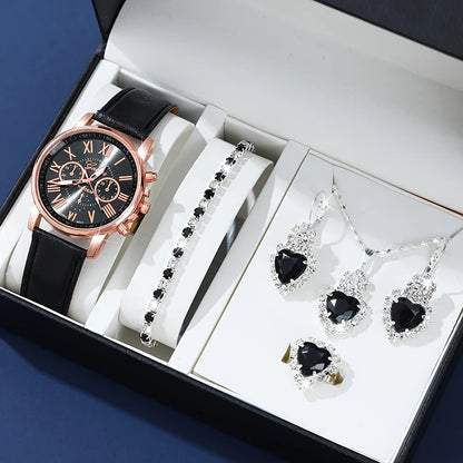 Fashion Quartz Watch & Jewelry Set