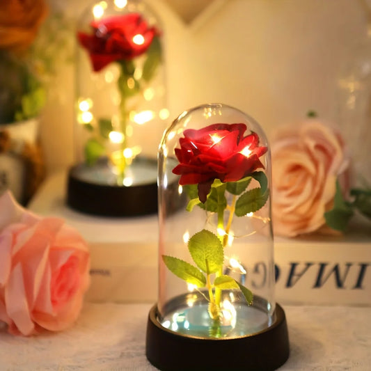 Colorful Luminous Eternal Rose Ornament