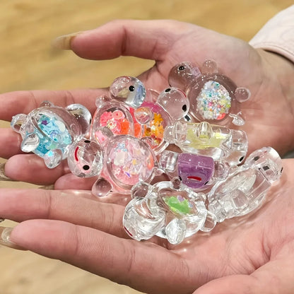 10PCS Glow-in-the-Dark Resin Turtle Figurines