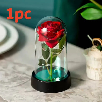 Colorful Luminous Eternal Rose Ornament