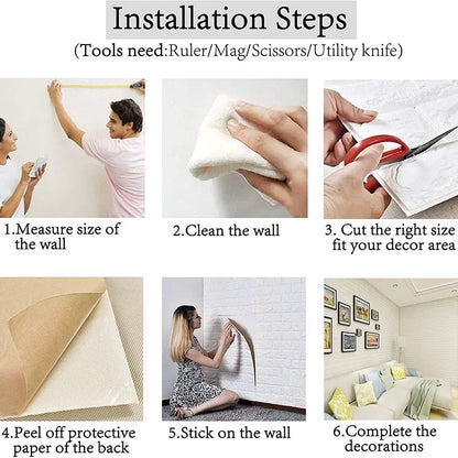 70cmx1/5/10m 3D Wallpaper Decoration