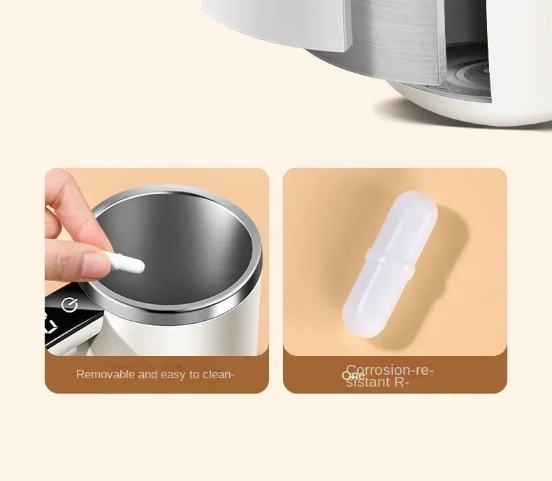 Electric Self-Mixing Coffee Mug with Digital Display