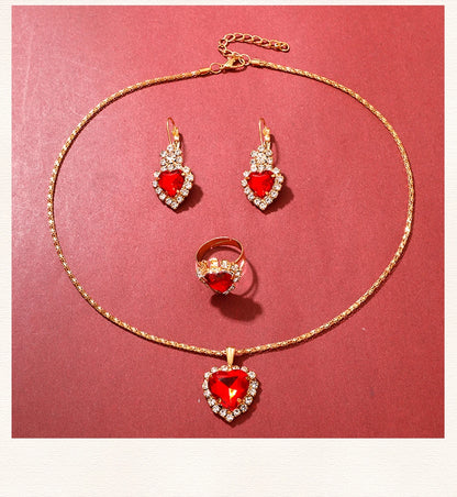 Golden Luxury Watch & Jewelry Set for Women