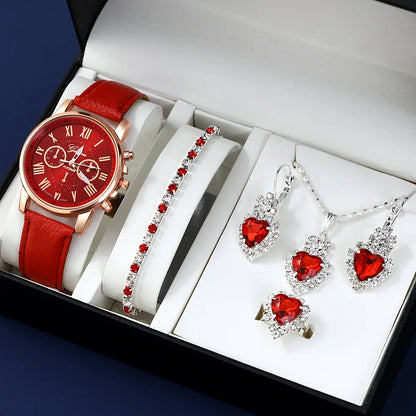 Fashion Quartz Watch & Jewelry Set