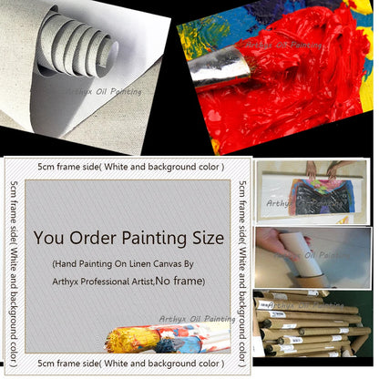 Palette Knife Tree Oil Painting on Canvas