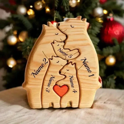 Art Wooden Bear Family Puzzle